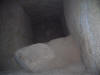 Studien und Expeditionsreise 2006. Der Schacht in der Felsenkammer/unvollendete Kammer, Cheopspyramide.